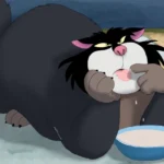 علاقه گربه به شیر